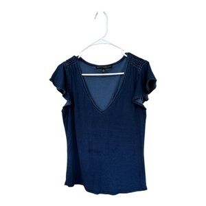 White House Black Market Deep Blue Blouse